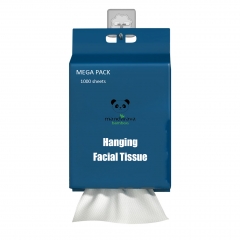 挂壁式底部抽取式超柔面巾纸